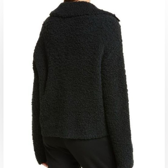 UGG(r) Alaura Cloudfluff Wool Blend Jacket in Black, Size Small - Picture 8 of 8
